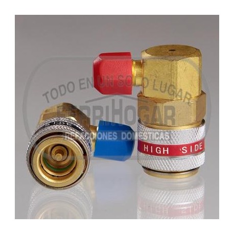 ADAPTADOR CARGA PAR MANGUERAS GAS 12 Y 134